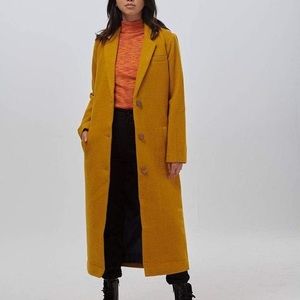Lucy and Yak Jane Austen Coat in Mustard